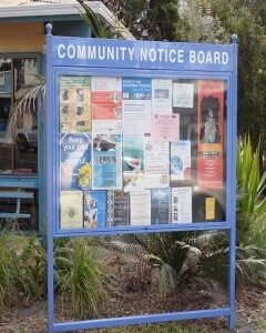 Outdoor Canopy Lockable Glass Notice Board 90cm x 60cm (3ft x 2ft)