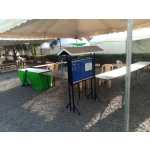 Outdoor Canopy Lockable Glass Notice Board 120cm x 90cm (4ft x 3ft) - Image 3