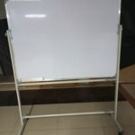Portable Double-sided Rotational White Board 120cm x 90cm (4ft x 3ft)