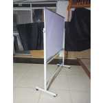 A Free Standing Portable Magnetic White Board on Wheels 120cm x 90cm (4ft x 3ft) - Image 2