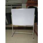A Free Standing Portable Magnetic White Board on Wheels 120cm x 90cm (4ft x 3ft) - Image 3