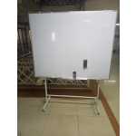 Portable Single-sided White Board on Wheeled Stand 120cm x 120cm (4ft x 4ft) - Image 4