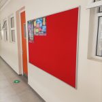 Wall Mounted Notice Board 240cm x 120cm (8ft x 4ft).