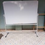 Single-sided White Board With Wheeled Stand 150cm x 120cm (5ft x 4ft)