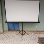 Projection Screen With Tripod Stand 240cm x 240cm (96 Inch x 96 Inch)