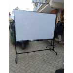 Portable Heavy Duty Rotating White Board on Castor-wheeled Mild Steel Stand 180cm x 120cm (6ft x 4ft) - Image 5