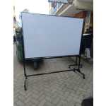 Portable Heavy Duty Rotating White Board on Castor-wheeled Mild Steel Stand 180cm x 120cm (6ft x 4ft) - Image 4