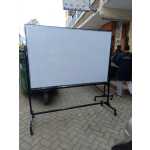 Portable Heavy Duty Rotating White Board on Castor-wheeled Mild Steel Stand 180cm x 120cm (6ft x 4ft) - Image 2