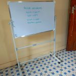 Imported Magnetic White Board With Wheeled Stand 90cm x 60cm (3ft x 2ft)