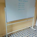 Imported Magnetic White Board With Wheeled Stand 150cm x 90cm (5ft x 3ft)