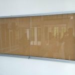 Wall Mounted Glass Sliding Notice Board 180cm x 120cm (6ft x 4ft)