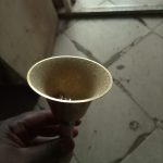 Gold-color  School Bell 14cm with Wooden Handle