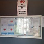 Glass Sliding Notice Board 120cm x 60cm (4ft x 2ft)