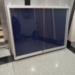 Wall Mounted Glass Sliding Notice Board 90cm x 60cm (3ft x 2ft)