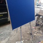 Imported Notice Board with Heavy Duty Tripod Stand – 120cm x 90cm (4ft x 3ft)