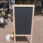 Single-Sided Hotel Menu Black Board