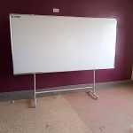 Magnetic White Board 90cm x 60cm (3ft x 2ft) with Wheeled Stand-Compact. Functional. Built for Daily Use.