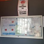 Glass Sliding Notice Board 4ft X 2ft Heavy Duty